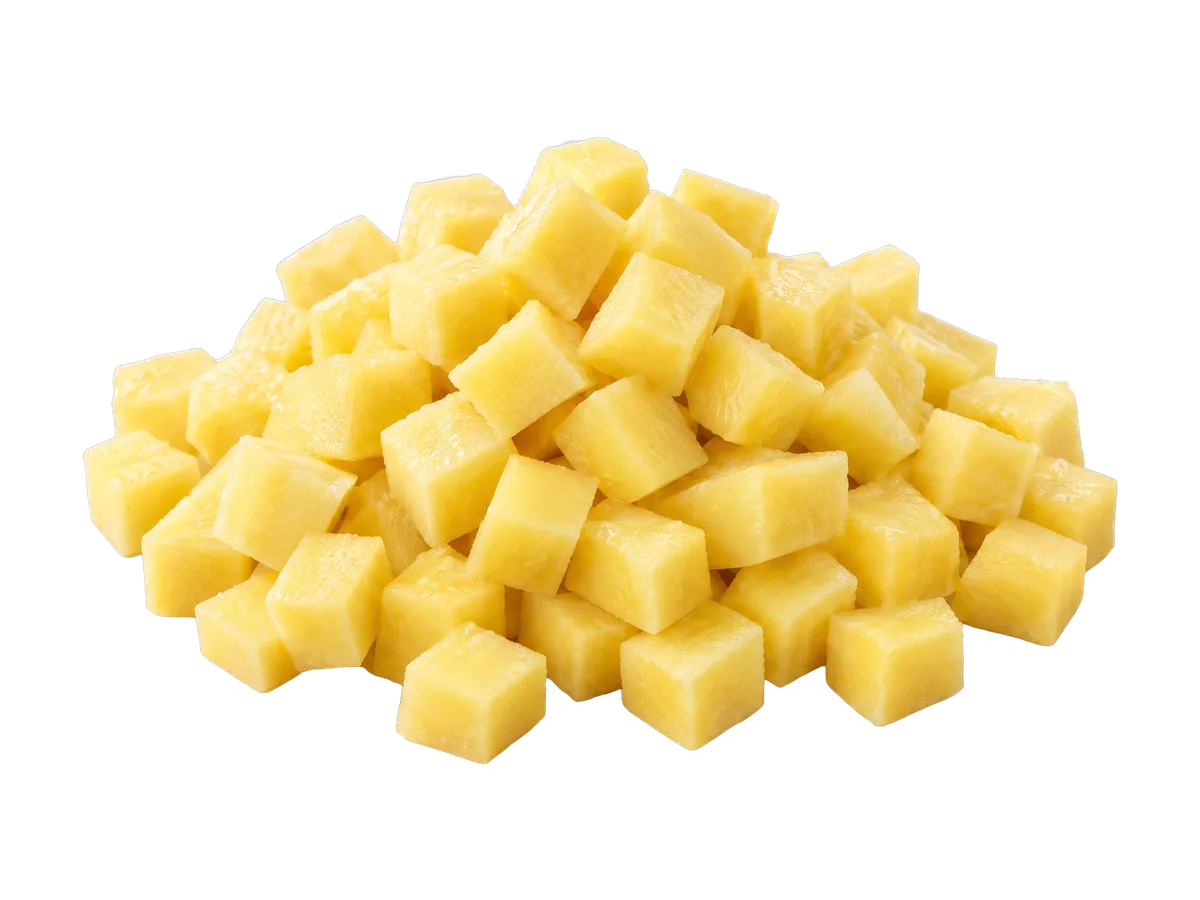 Diced potatoes